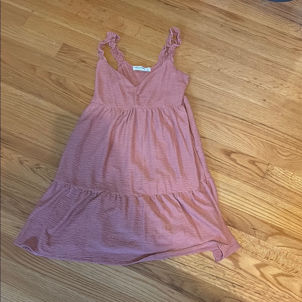 Arizona Jean Company Pink Tiered Ruffled Sundress